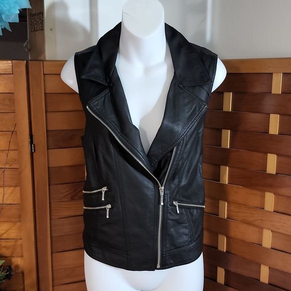 Maurices Jackets & Blazers - Maurices brand black pleather vest